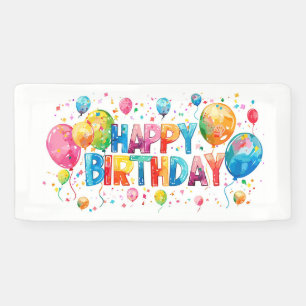 Banderoles Joyeux anniversaire