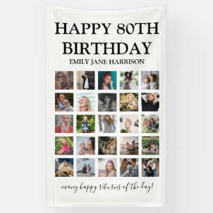 Banderoles Joyeux anniversaire moderne \ N'importe quel âge  