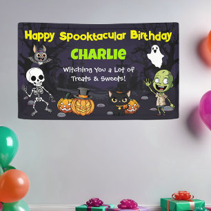 Banderoles Joyeux Anniversaire Monstre Fantastique d'Hallowee