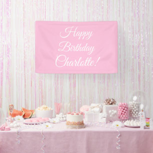 Banderoles Joyeux Anniversaire personnalisé nom du script tex