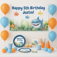Joyeux Anniversaire Requin Sous-Marin