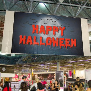 Banderoles Joyeux Halloween Parti gothique déplaisant sang ro