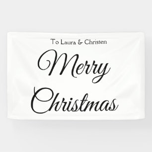 Banderoles Joyeux Noël ajouter le nom texte personnalisé cade