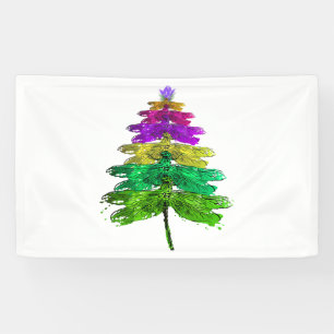 Banderoles Joyeux Noël Dragonfly Christmas Tree T Shirt