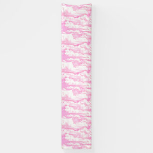 Banderoles Joyeux nuages rose
