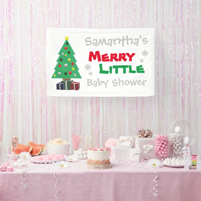 Banderoles Joyeux petit Baby shower (Fête)