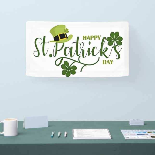 Banderoles Joyeux salut de la Saint Patrick (Salon professionnel)