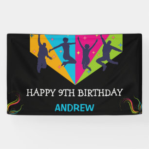 Banderoles Jump Party Trampoline saut Anniversaire