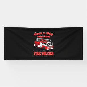 Banderoles Juste Garçon qui aime Firetruck & Toddler Firefigh
