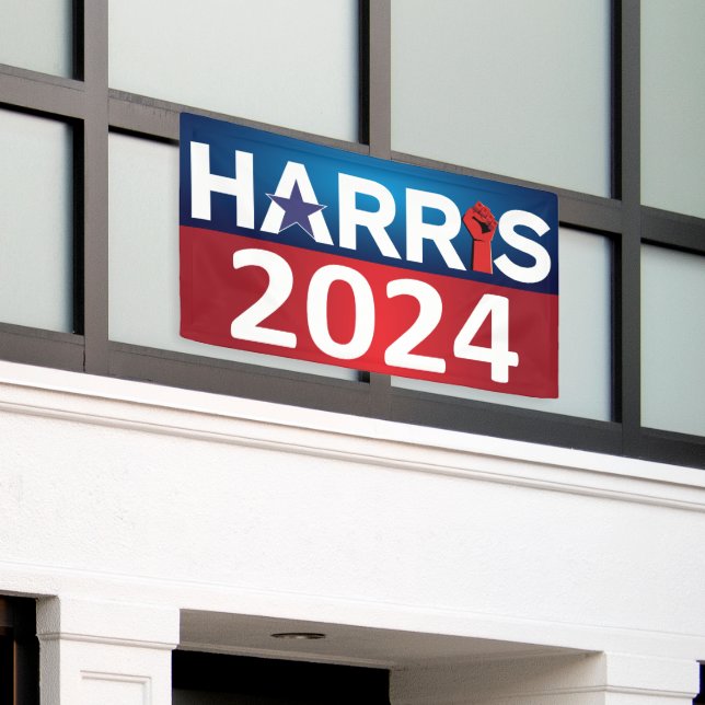 Banderoles Kamala Harris 2024 - Élection De 2024 (Bâtiment extérieur)