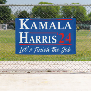 Banderoles Kamala Harris '24 - Finissons le travail