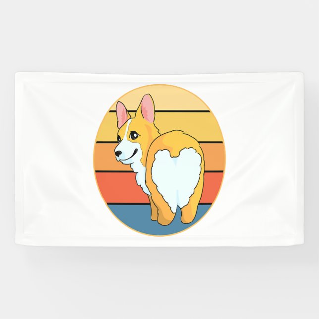 Banderoles Kawaii Corgi (Horizontal)