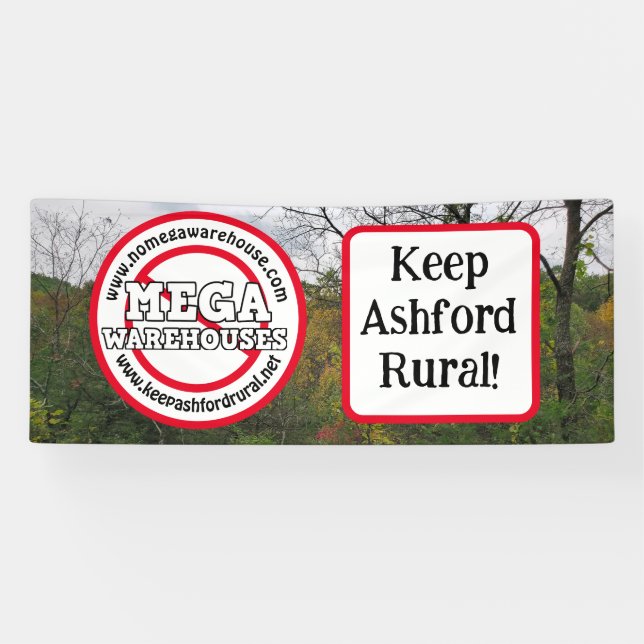 Banderoles Keep Ashford Rural | Pas d'entrepôts Mega (Horizontal)
