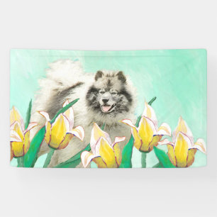 Banderoles Keeshony in Tulips Peinture mignonne Original Chie