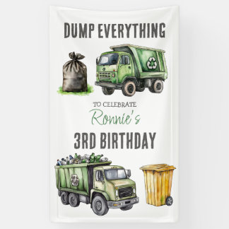 Banderoles Kids Garbage Themed Birthday Party