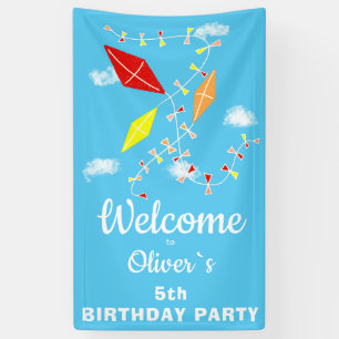 Banderoles Kites dans Sky Blue Anniversaire de enfant Party B