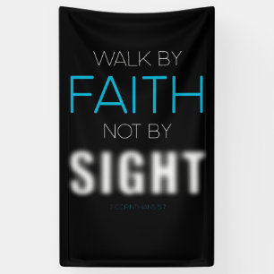 Banderoles La foi chrétienne et la marche à pied by Faith Not