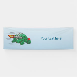 Banderoles La folle balade en réacteur de Rocket Turtle