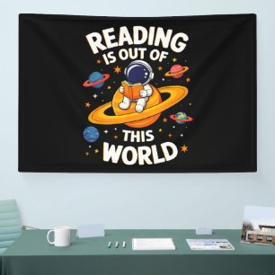 Banderoles La lecture est hors de ce monde
