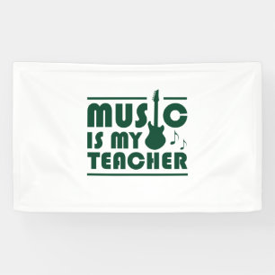 Banderoles La musique est mon professeur