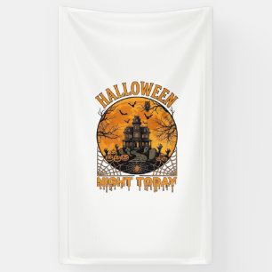 Banderoles La nuit d'Halloween aujourd'hui Manoir hanté Citro