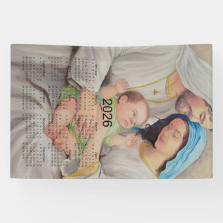 Banderoles La Sainte Famille : Amour Divin Calendrier 2026
