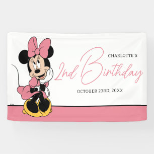 Banderoles La souris Minnie de Disney Anniversaire de la fi