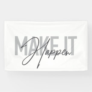Banderoles La typographie moderne, simple, cool