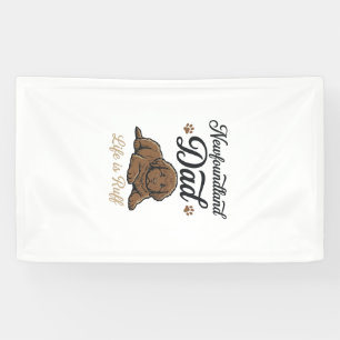 Banderoles La vie de papa Terre-Neuve est rude Vintage T-shir