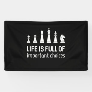 Banderoles La Vie Est Pleine De Choix Importants, Amoureux De