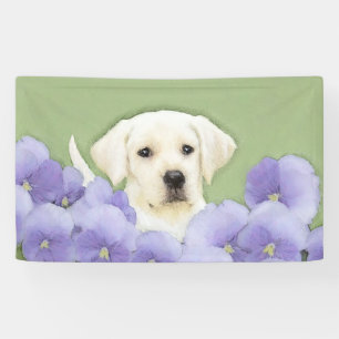 Banderoles Labrador Retriever Puppy Painting Original Chien A