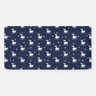 Banderoles Lac Enchanted - Design Motif de cygne gracieux