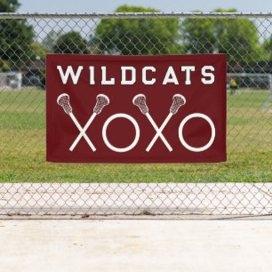 Banderoles Lacrosse Team Maroon