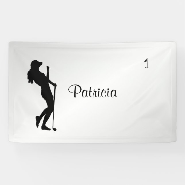 Banderoles Ladies Golfer Personal (Horizontal)