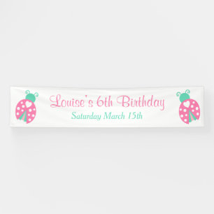 Banderoles Ladybug Ladybird Birthday Party