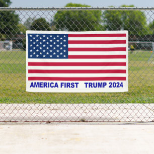 Banderoles L'Amérique d'abord Trump 2024