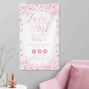 Banderoles L'amour est dans la Fête des mariées de la Saint V