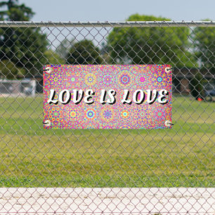 Banderoles L'amour est l'amour Fierté