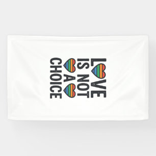 Banderoles L'amour n'est pas un choix Rainbow Pride Vintage T