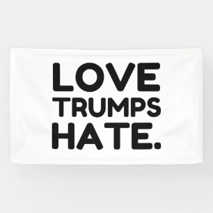Banderoles L'amour trompe la haine
