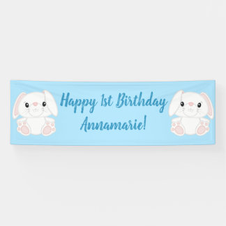Banderoles Lapin Lapin Anniversaire Party Blue