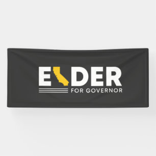 Banderoles Larry Elder, gouverneur de Californie    
