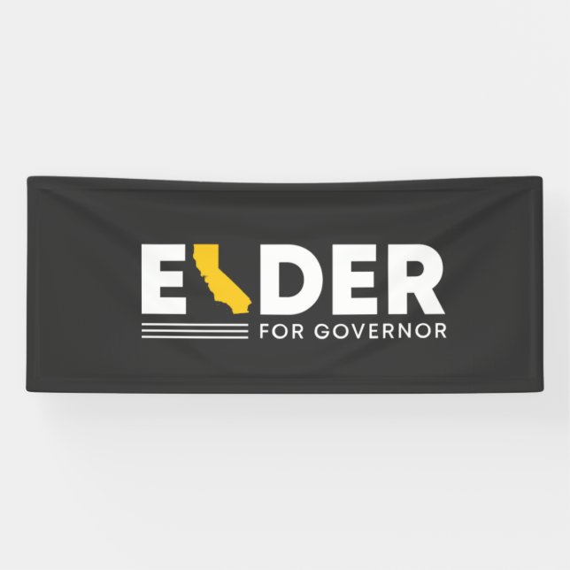Banderoles Larry Elder, gouverneur de Californie     (Horizontal)