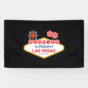 Banderoles Las Vegas Mariage - Couple marié à Las Vegas