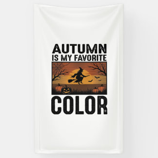 Banderoles L'automne est ma couleur préférée Design de sorciè