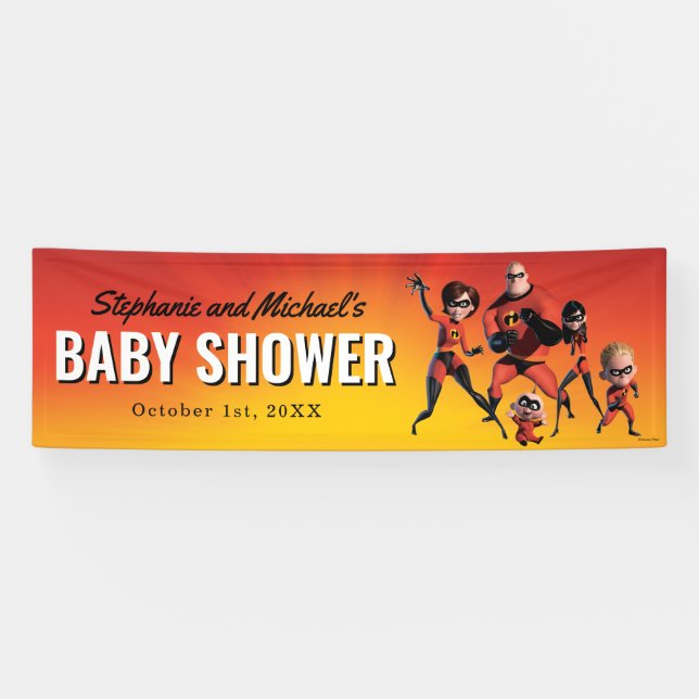 Banderoles Le Baby shower familial incroyable (Horizontal)