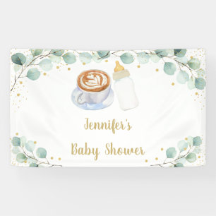 Banderoles Le bébé brasse le Baby shower de verdure du caf