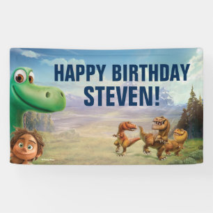 Banderoles Le bon anniversaire de Dinosaur