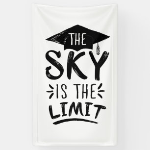 Banderoles Le ciel est la limite intelligente des légendes d