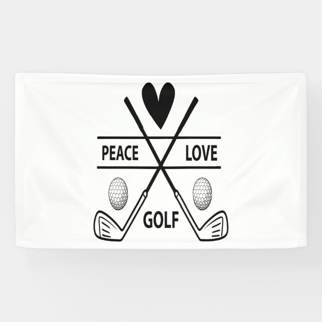 BANDEROLES LE GOLF D'AMOUR DE PAIX (Horizontal)